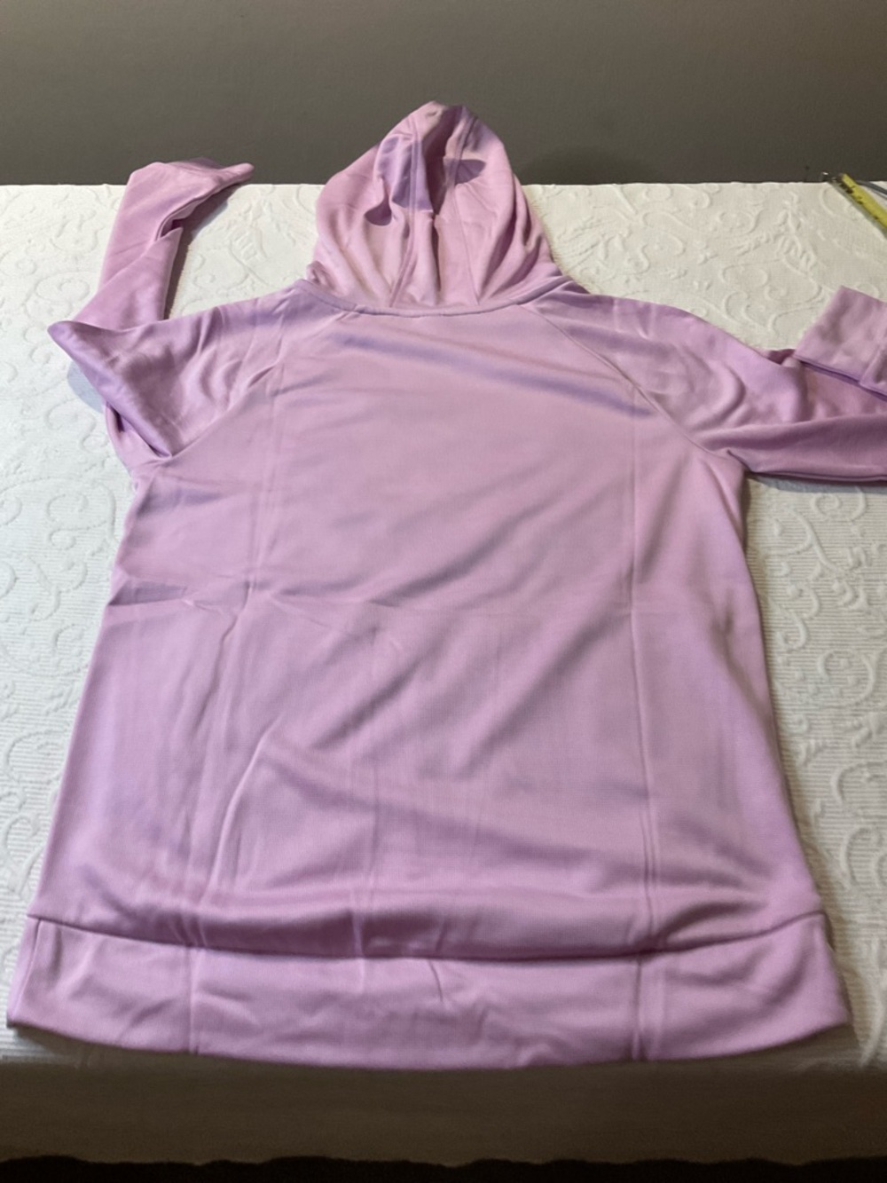 adidas Girls Lilac Pullover Hoodie with Black Logo. NWT Size 14/Large - Picture 8 of 8